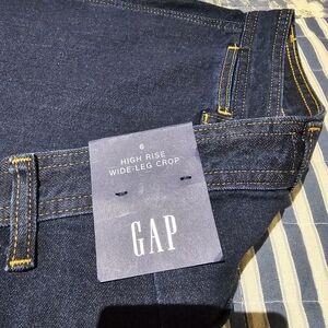 Women's GAP Denim Wide-Leg Cropped Pants 6/28 NWT